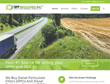 Tablet Screenshot of dpfrecovery.com